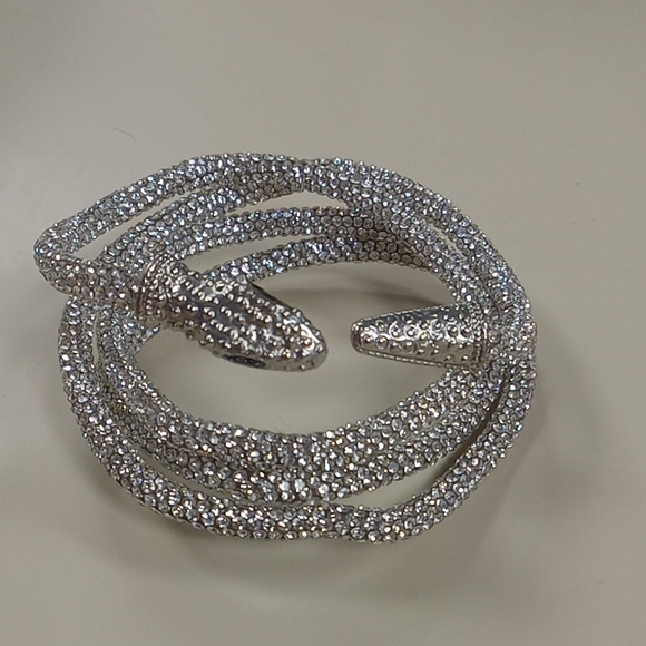 Silver Snake Wrap Bracelet - Picture 1 of 2